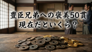 豊臣兄弟への50貫は現在いくら？戦国時代でも破格の金額だった！