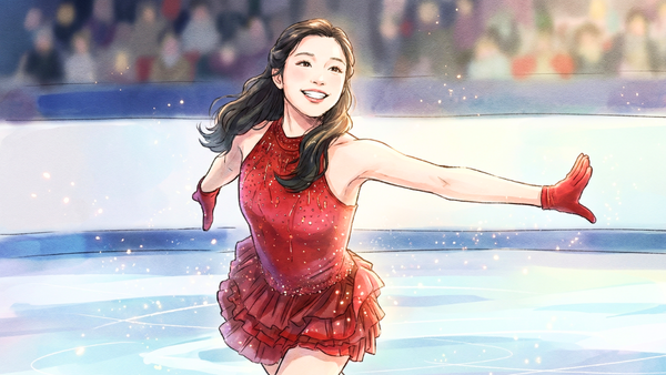 ミラノ五輪フィギュアのエキシビションで華麗な演技をみせた中井亜美選手