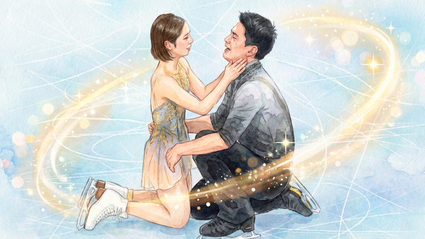 ソウルメイト、りくりゅうペア、涙する木原龍一選手を支える三浦璃来選手