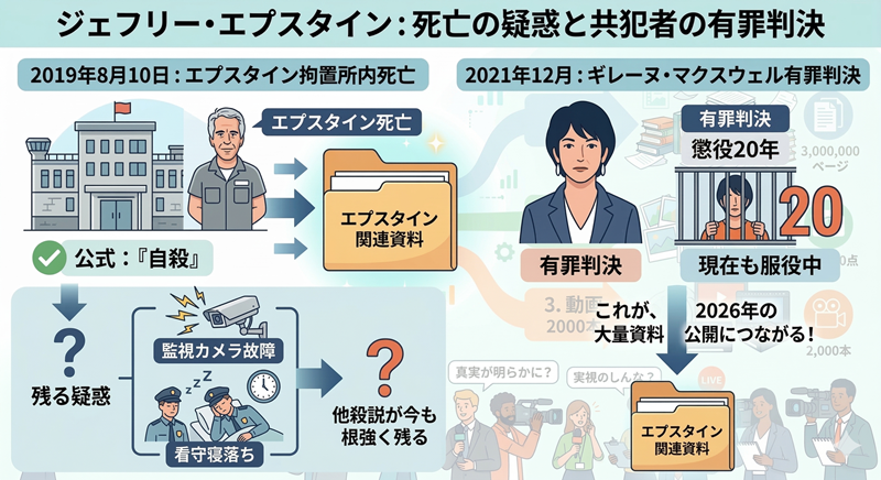 エプスタインの不審死図解