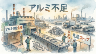 中等危機で訪れるアルミ不足