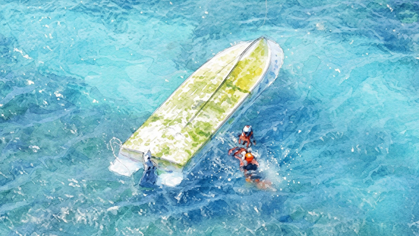 転覆した平和丸