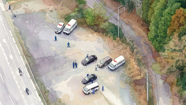 南丹市行方不明児童が発見された場所